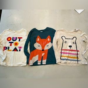 Hanna Andersson long-sleeve tee bundle - size 8 (130)